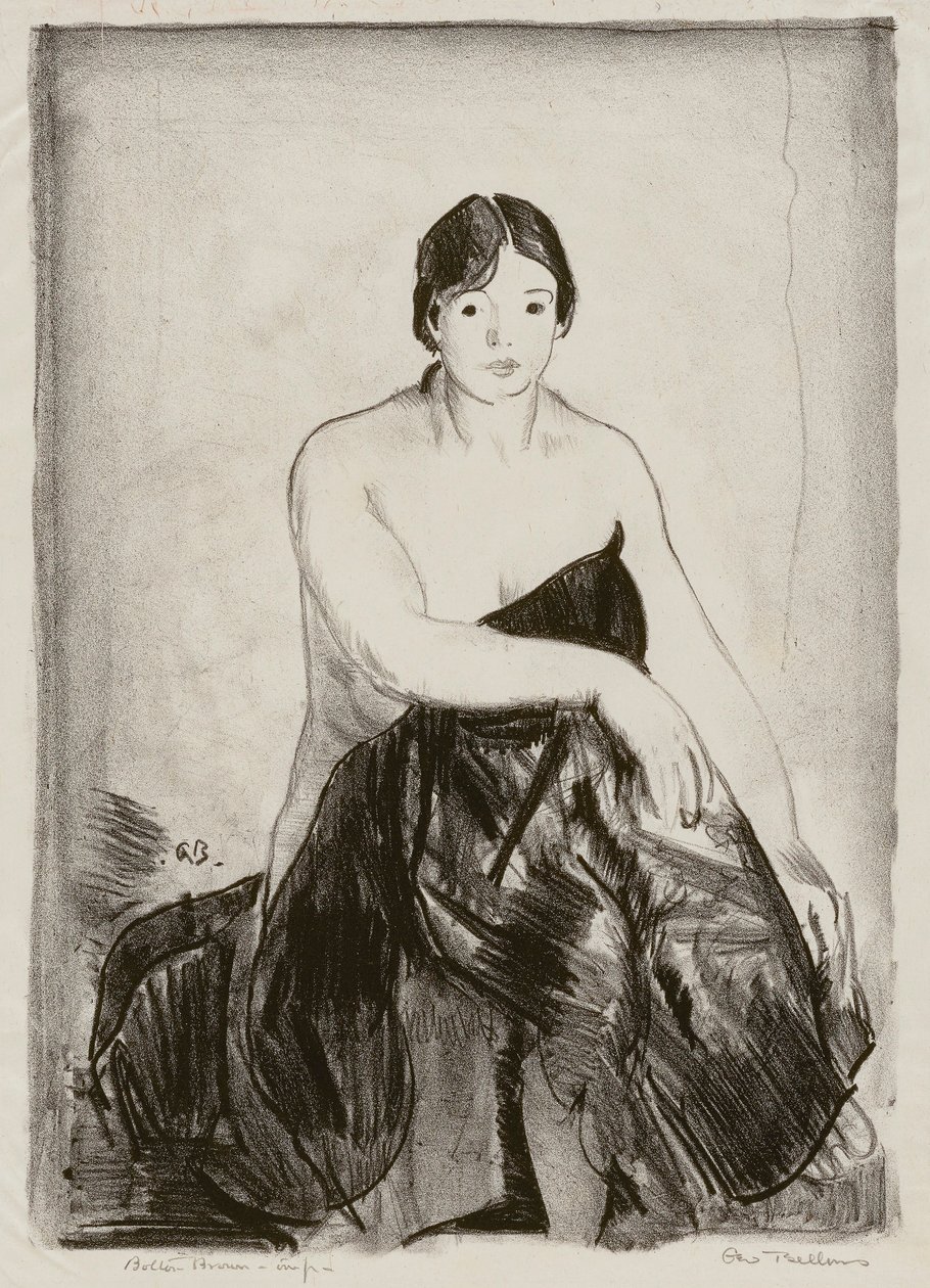 Modellen, den anden sten af George Bellows