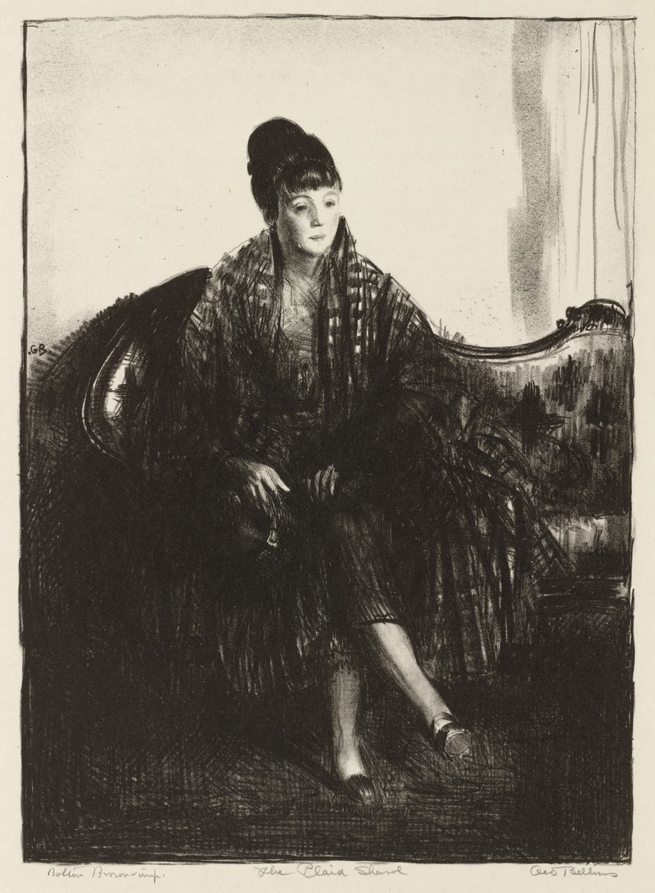 Det ternede sjal af George Bellows