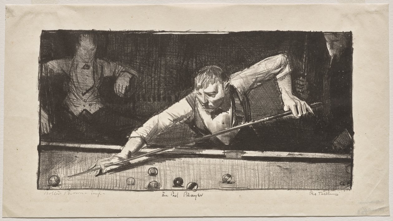 Billardspilleren af George Bellows