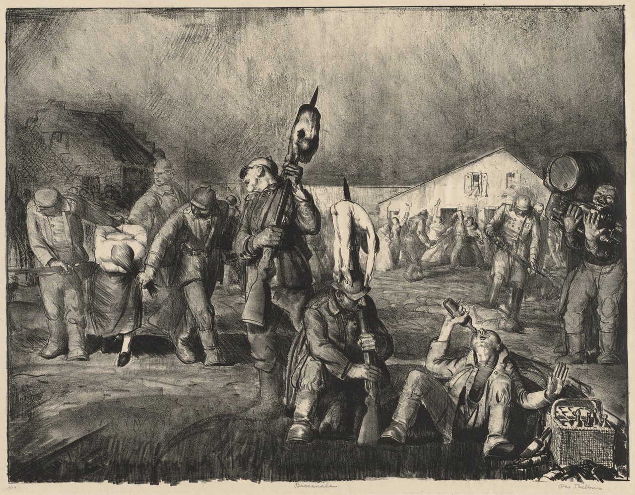 Krigsserien:  Bacchanalen af George Bellows