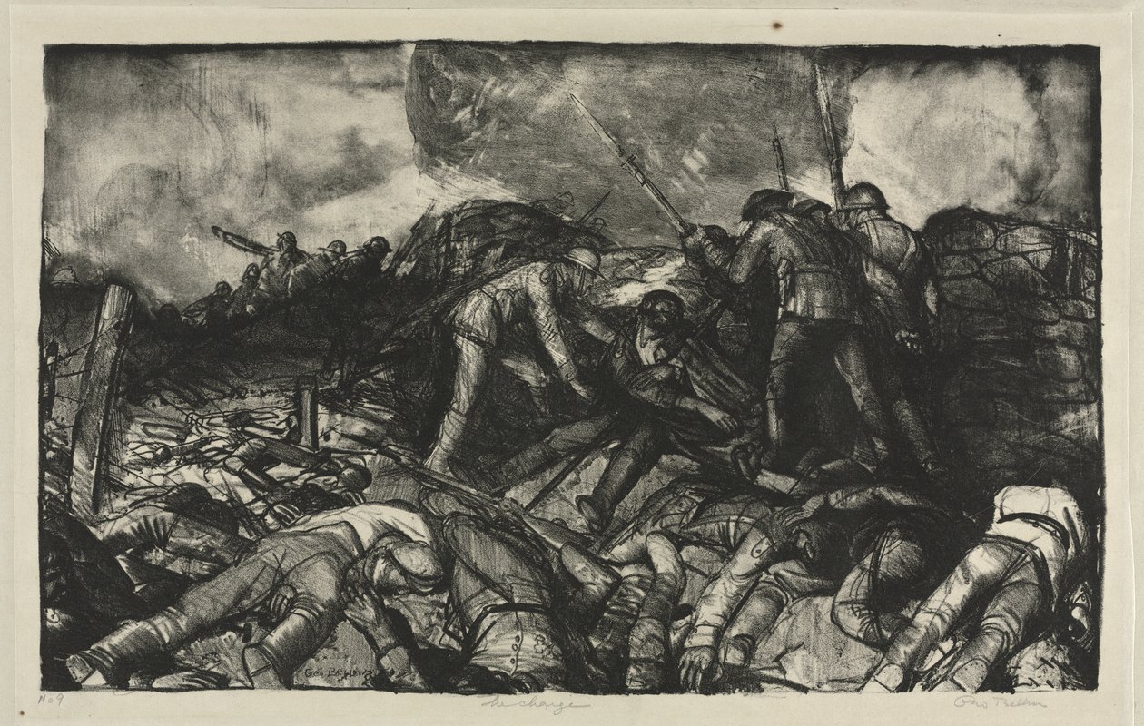 Krigsserie: Angrebet af George Bellows