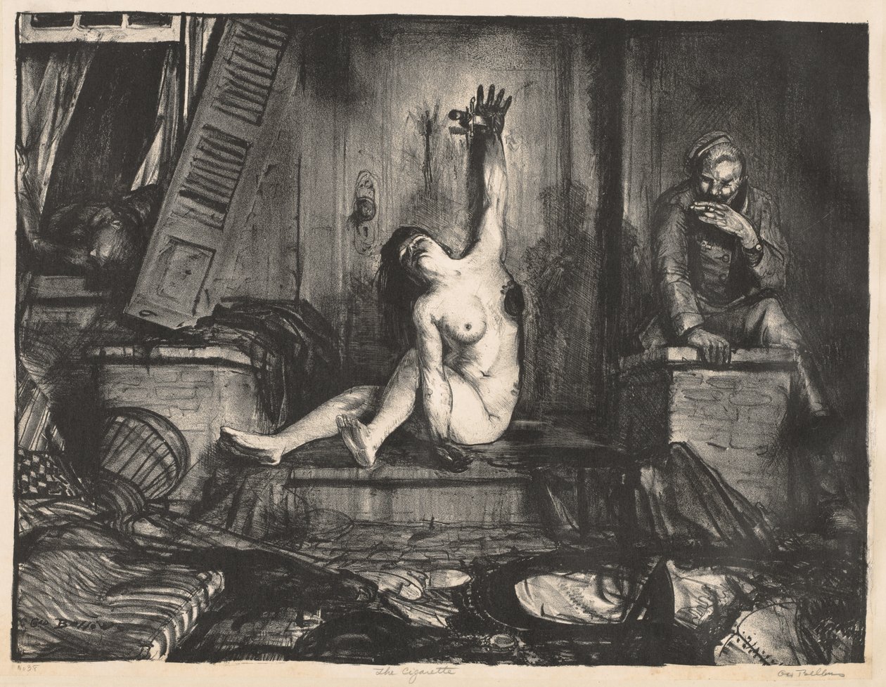 Krigsserie: Cigaretterne af George Bellows