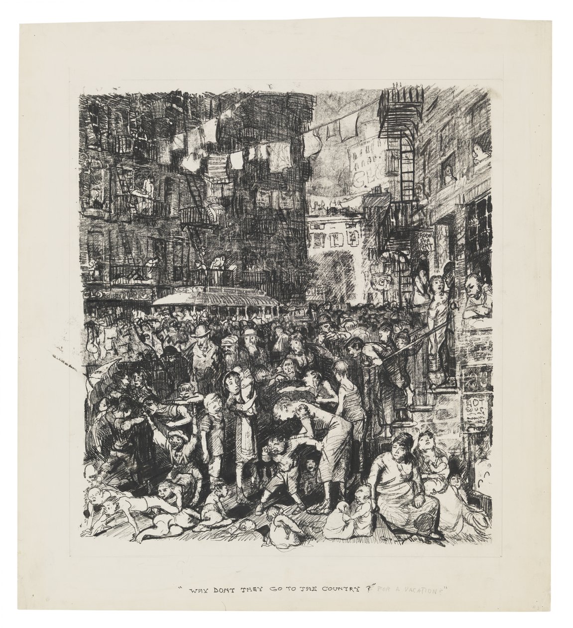 Hvorfor tager de ikke på ferie på landet? af George Bellows