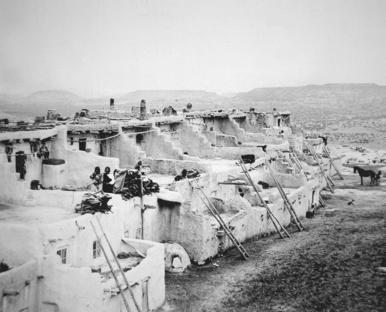 Pueblo Acoma, New Mexico af George Benjamin (Ben) Wittick