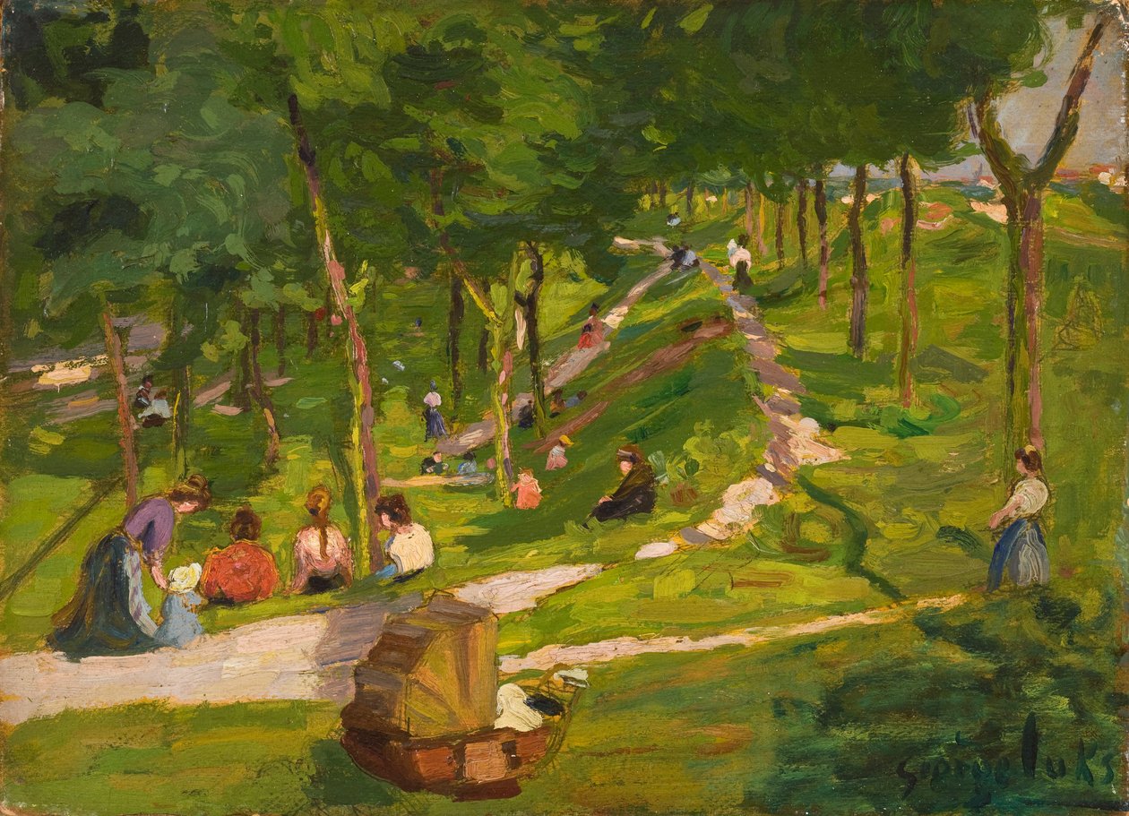 New York Park af George Benjamin Luks