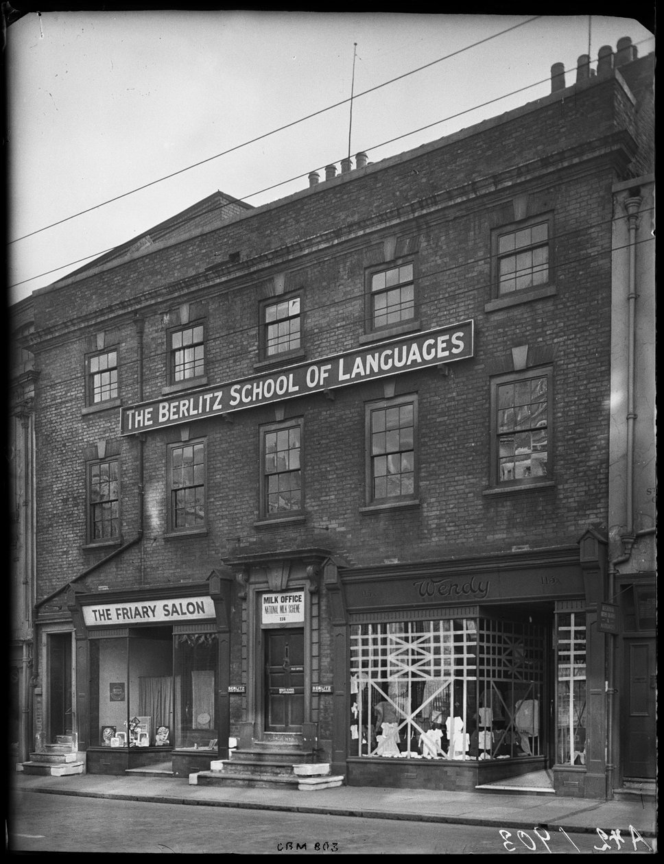 115A-117A Friar Gate, Derby, City of Derby, 1942. af George Bernard Mason