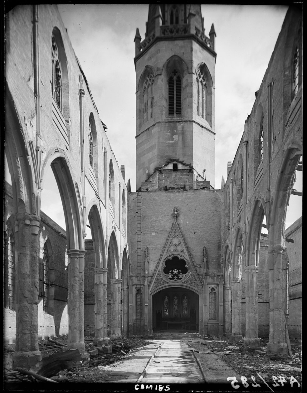 Christ Church, New Union Street, Coventry, 1941. af George Bernard Mason