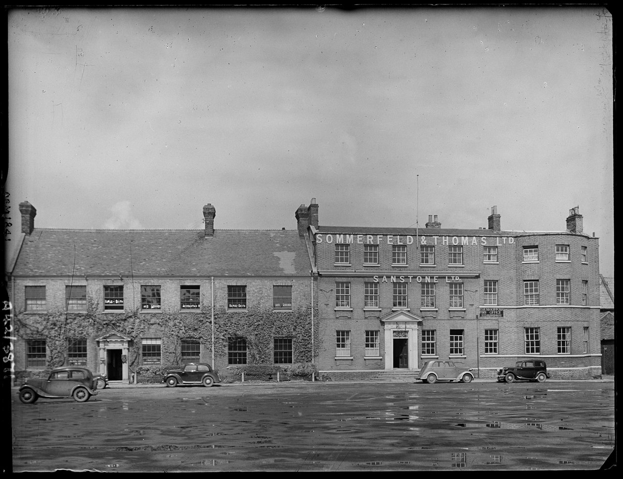 Tuesday Market Place, Kings Lynn, Kings Lynn og West Norfolk, Norfolk, 1942. af George Bernard Mason