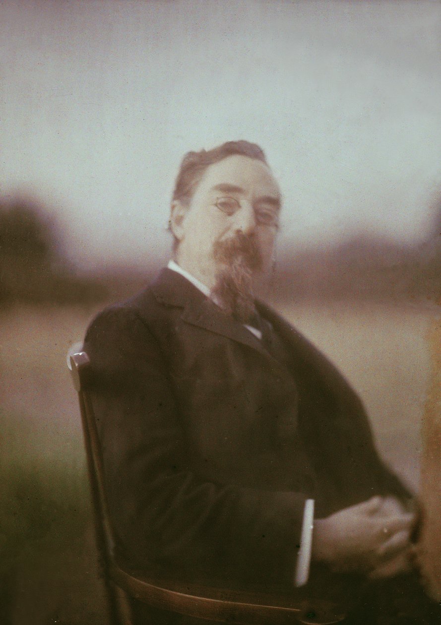 Portræt af Sidney James Webb (1859-1947) 1st Baron Passfield, ca. 1910 (autokrom) (se også 2893) af George Bernard Shaw