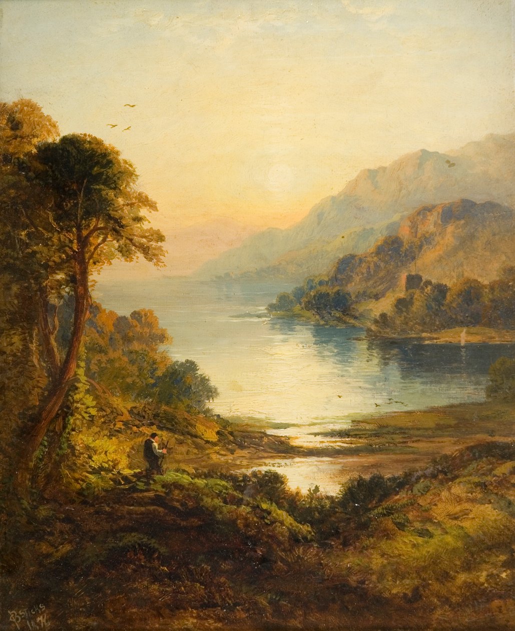 Kyles of Bute, Argyll, 1876 af George Blackie Sticks