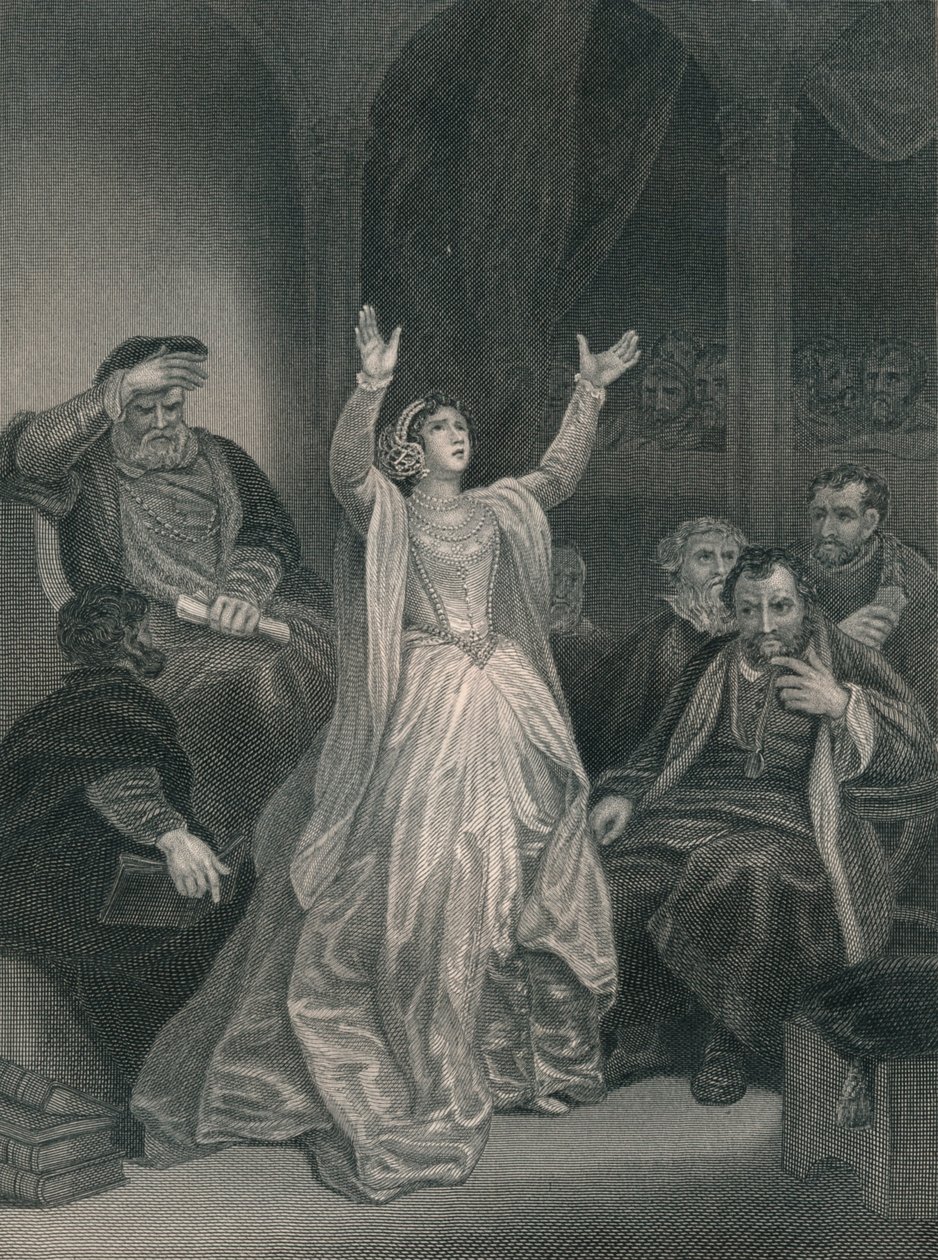 Fordømmelse af Anne Boleyn, midten af det 19. århundrede. af George C. Finden