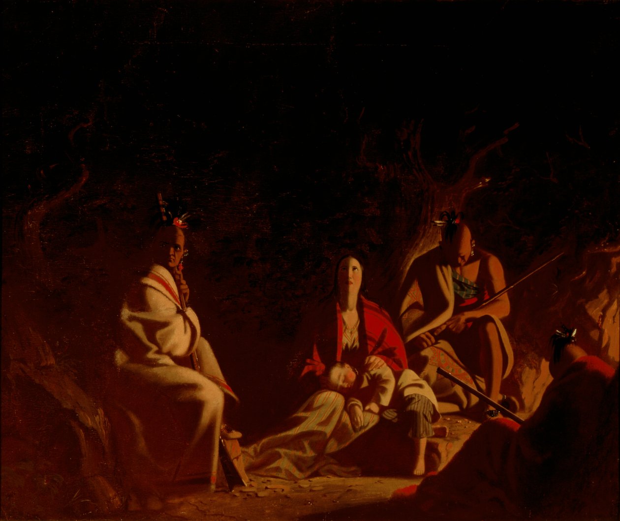 Taget til fange af indianere af George Caleb Bingham