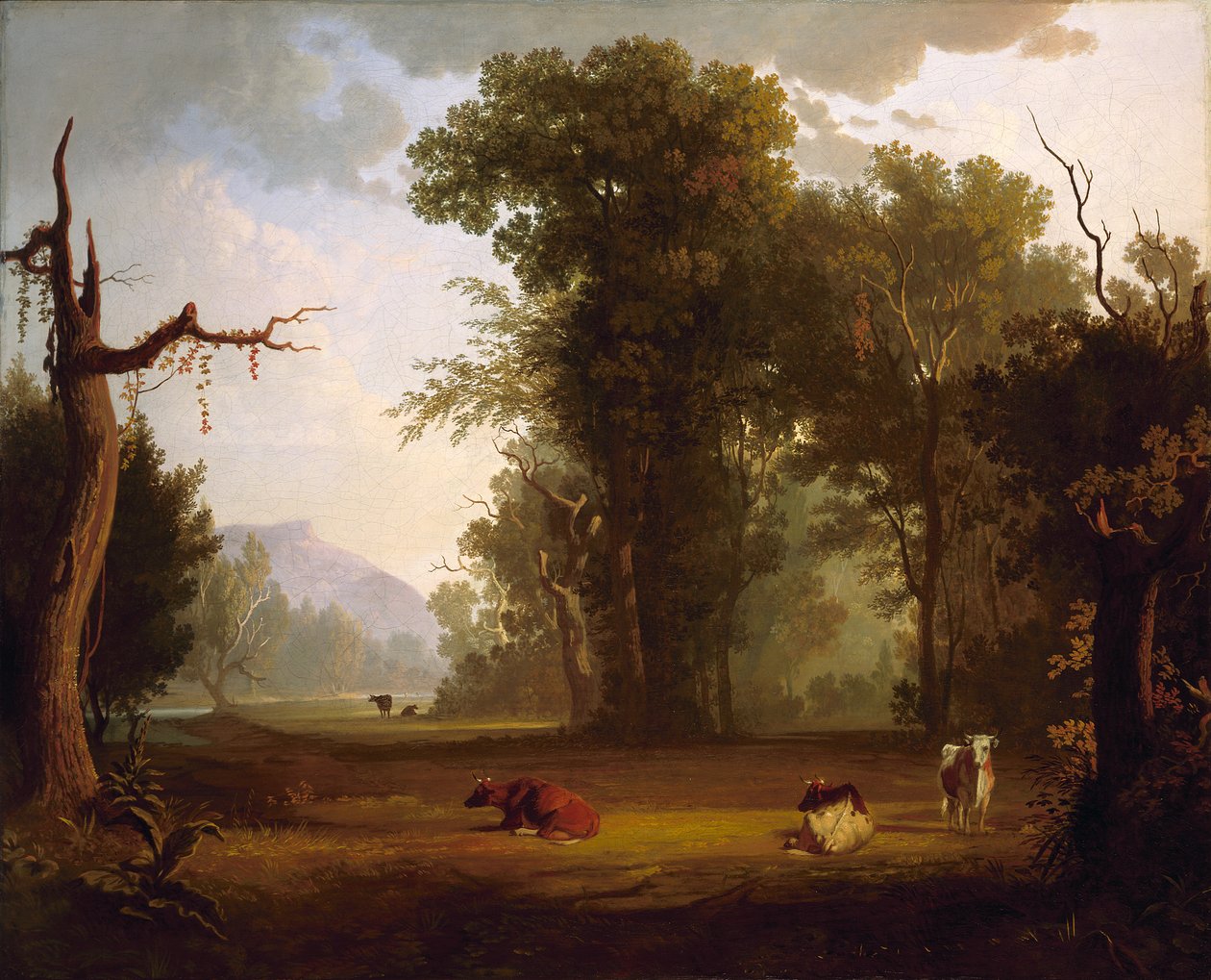 Landskab med kvæg af George Caleb Bingham