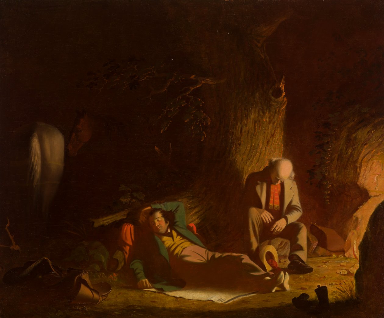 De forsinkede vejfarere af George Caleb Bingham