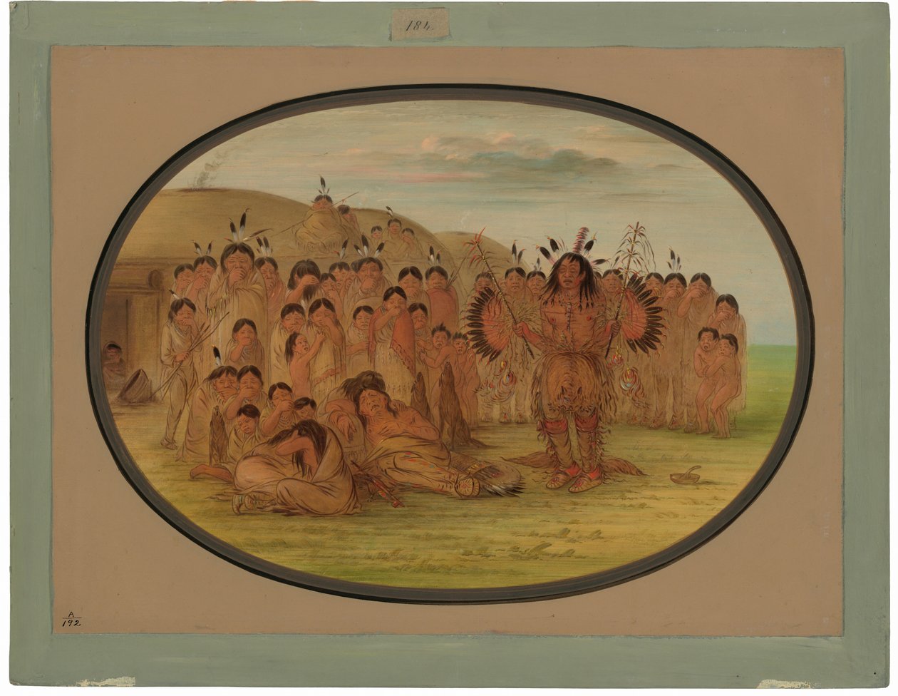 En Mandan Medicin Man af George Catlin