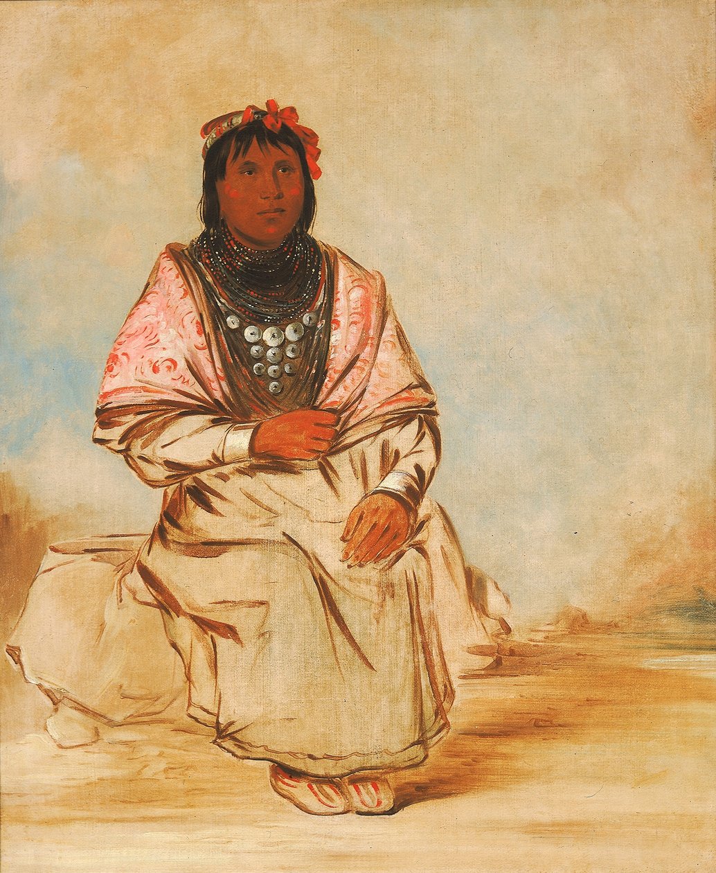 En seminole-kvinde af George Catlin