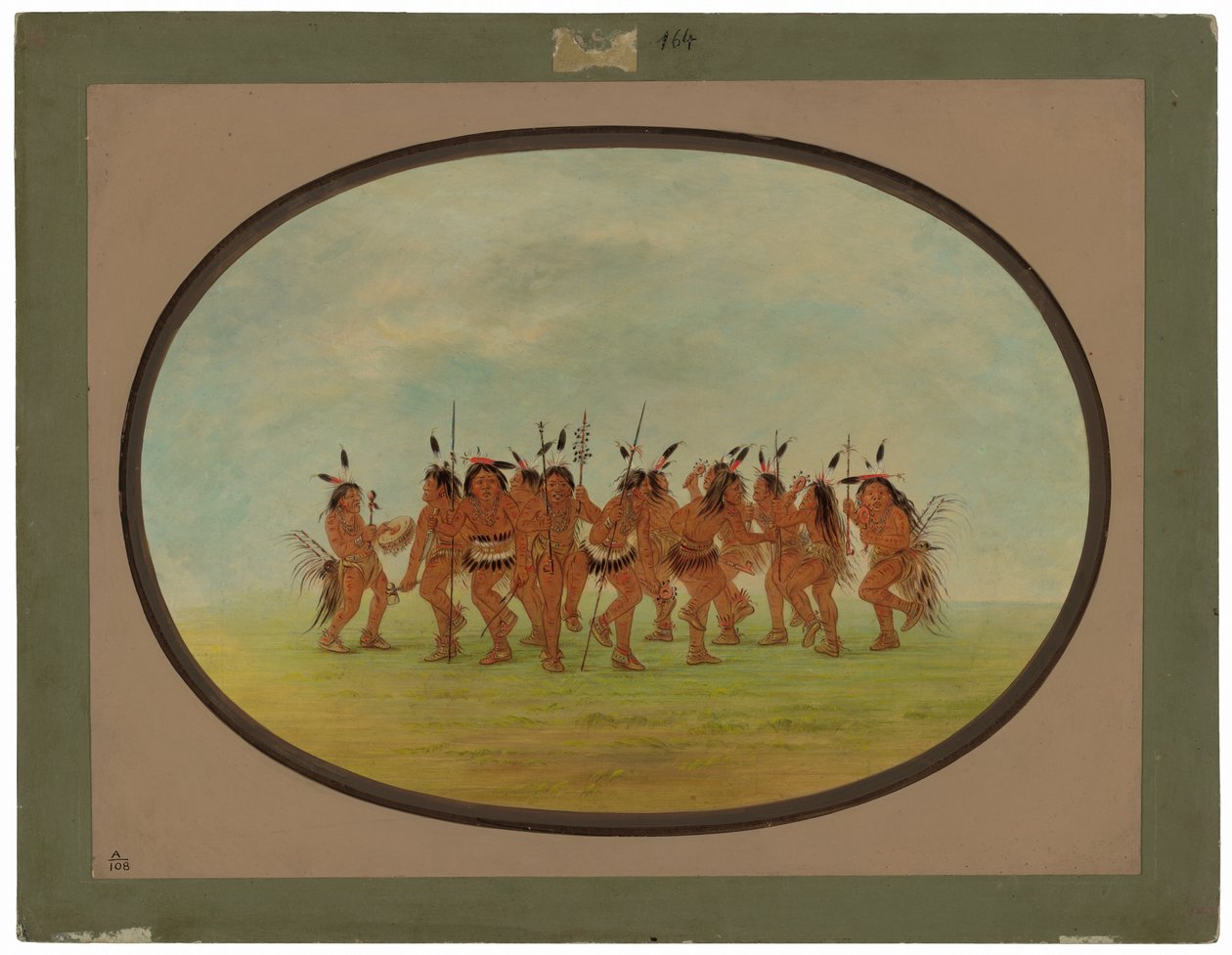 Morsom dans - Sioux af George Catlin