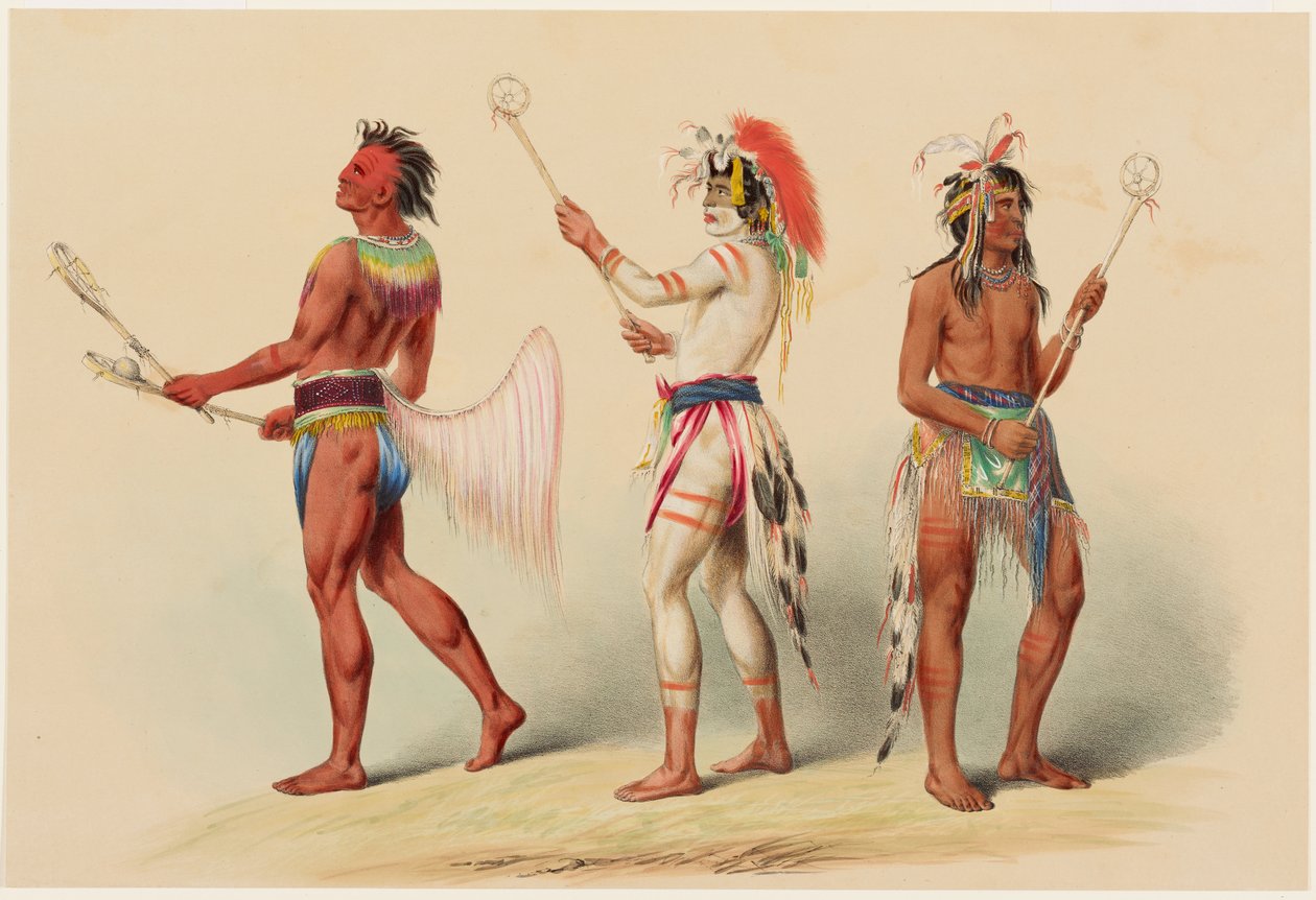 Boldspillere af George Catlin