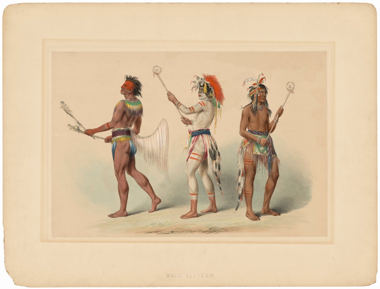 Boldspillere af George Catlin