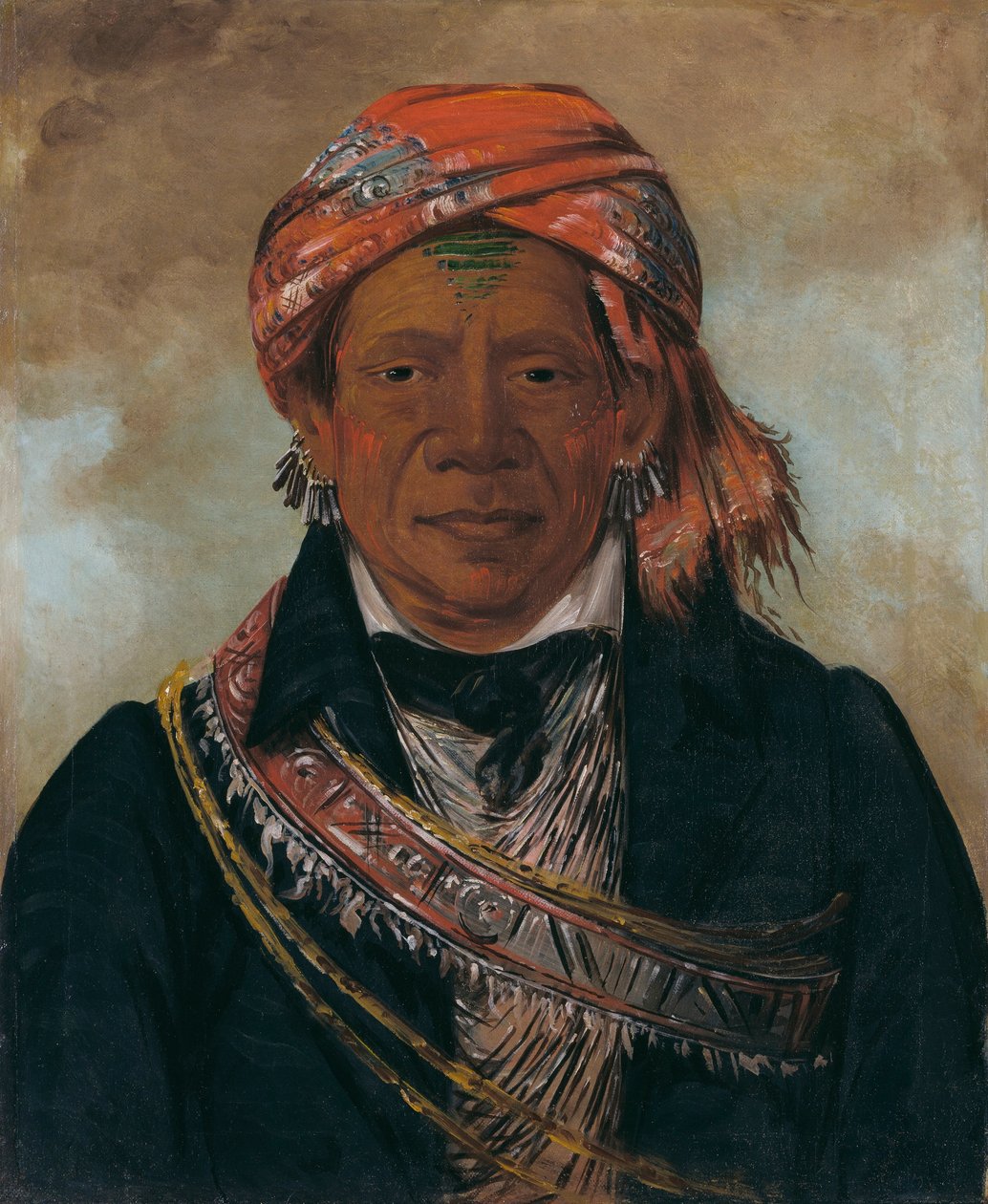 Bód-a-sin, stammens høvding af George Catlin