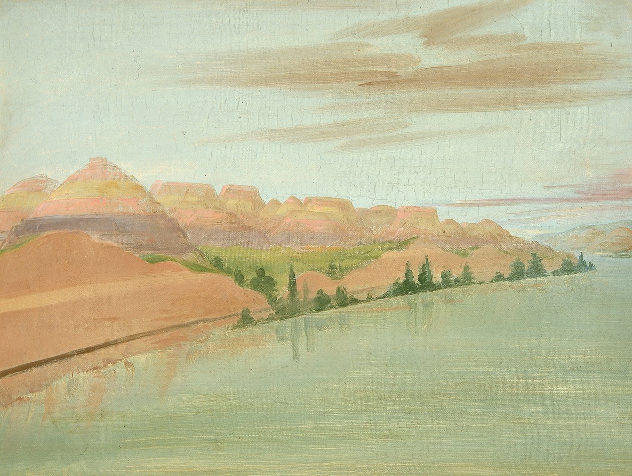 Smukke Clay Bluffs, 1900 km over St. Louis af George Catlin