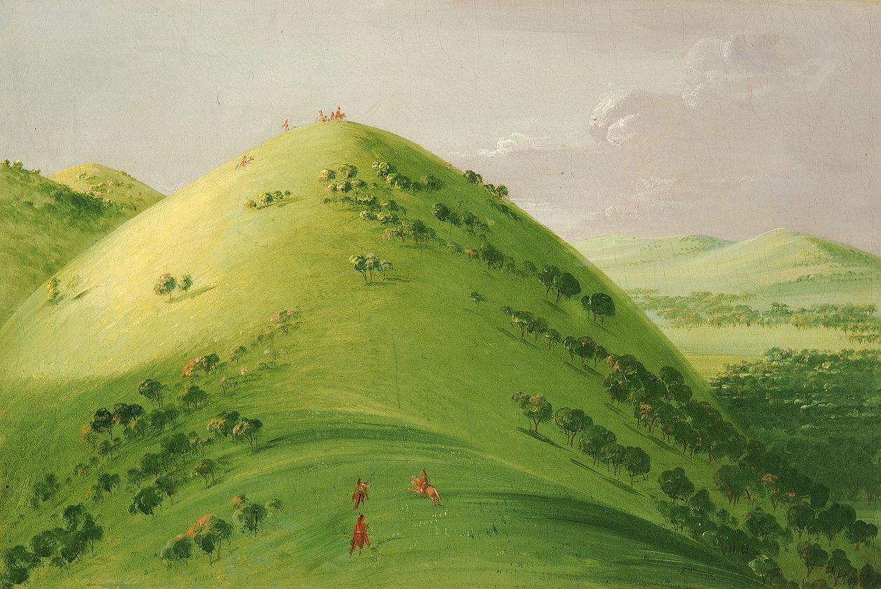 Smukke prærieblokke, øvre Mississippi af George Catlin