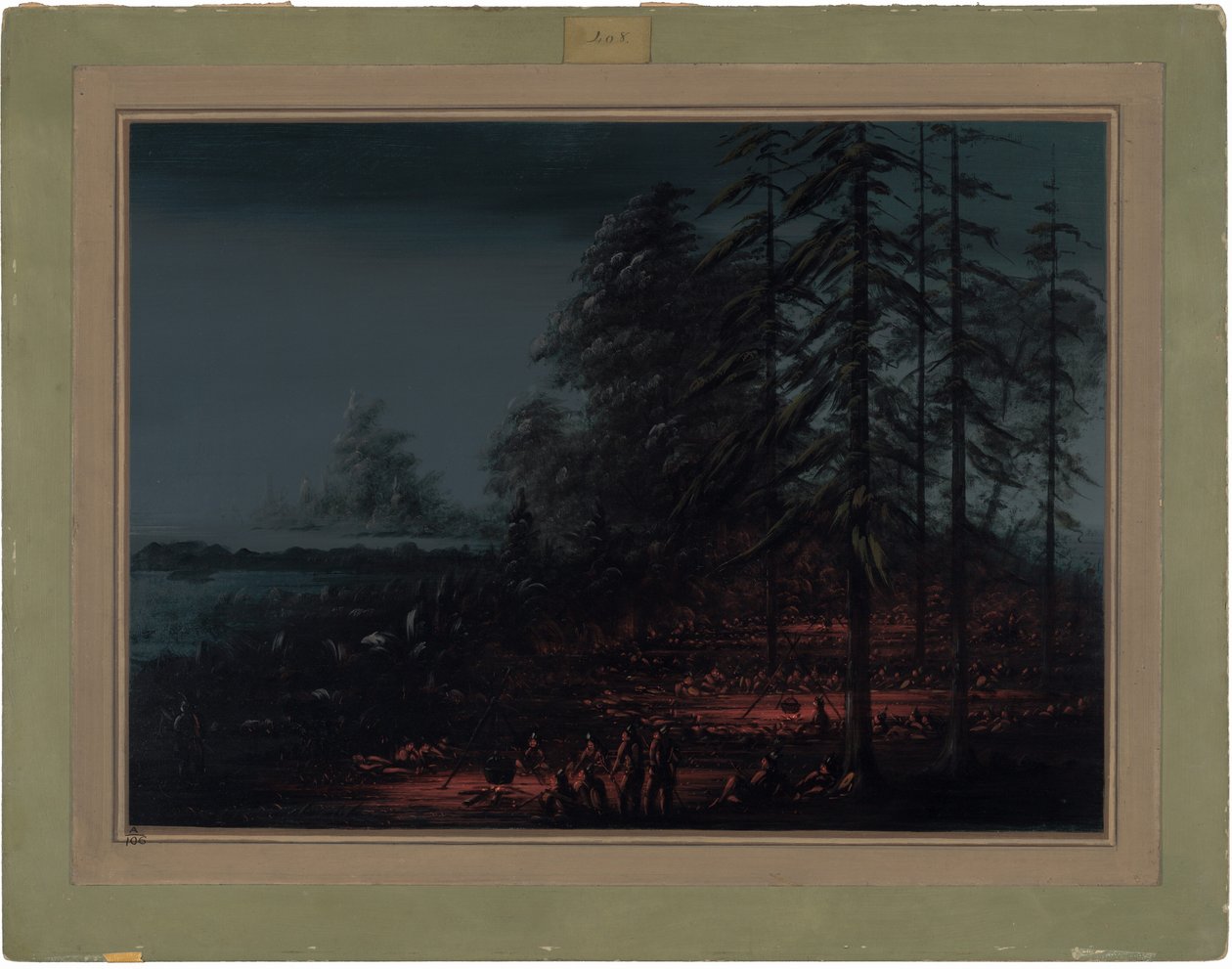 Bivuak af et Sioux-krigsparti af George Catlin