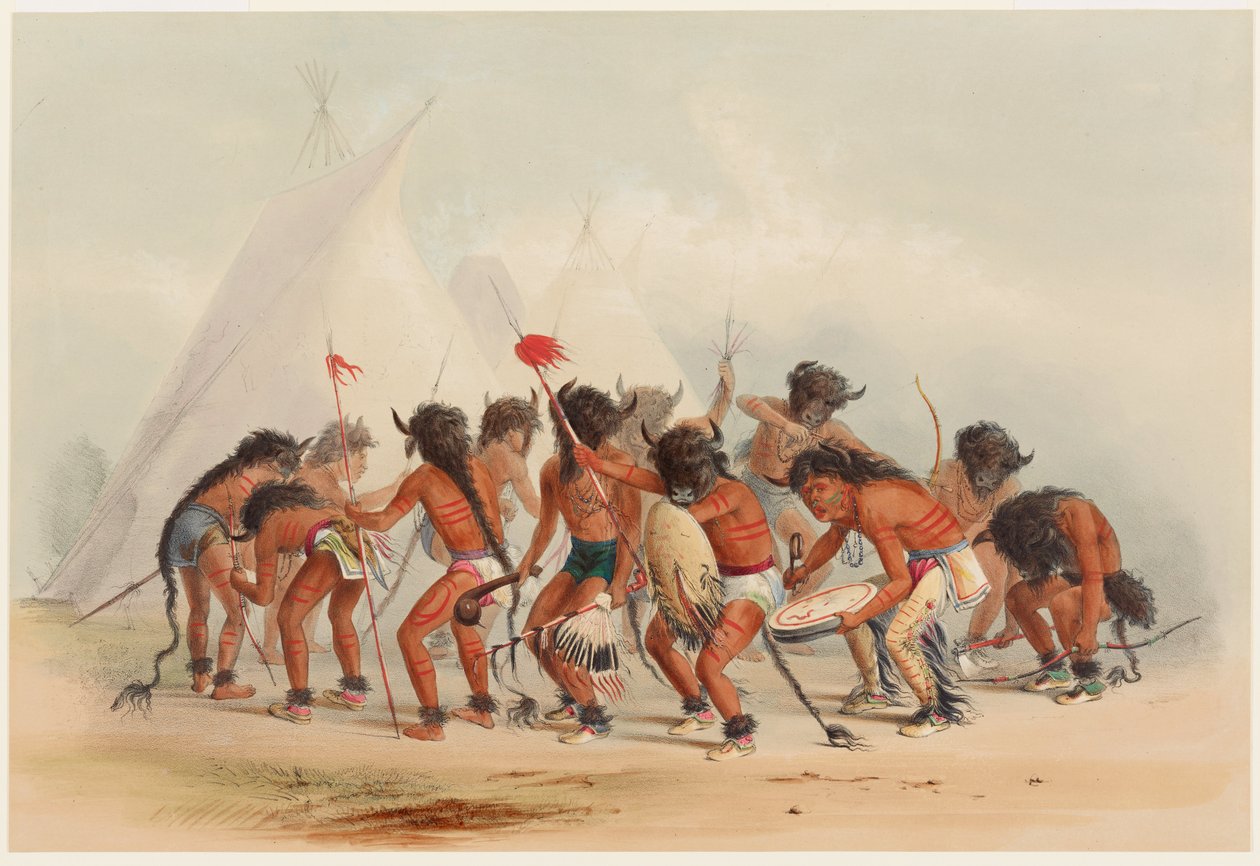 Bøffeldansen af George Catlin