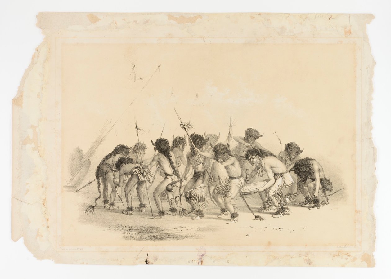 Bøffeldans nr. 8 af George Catlin