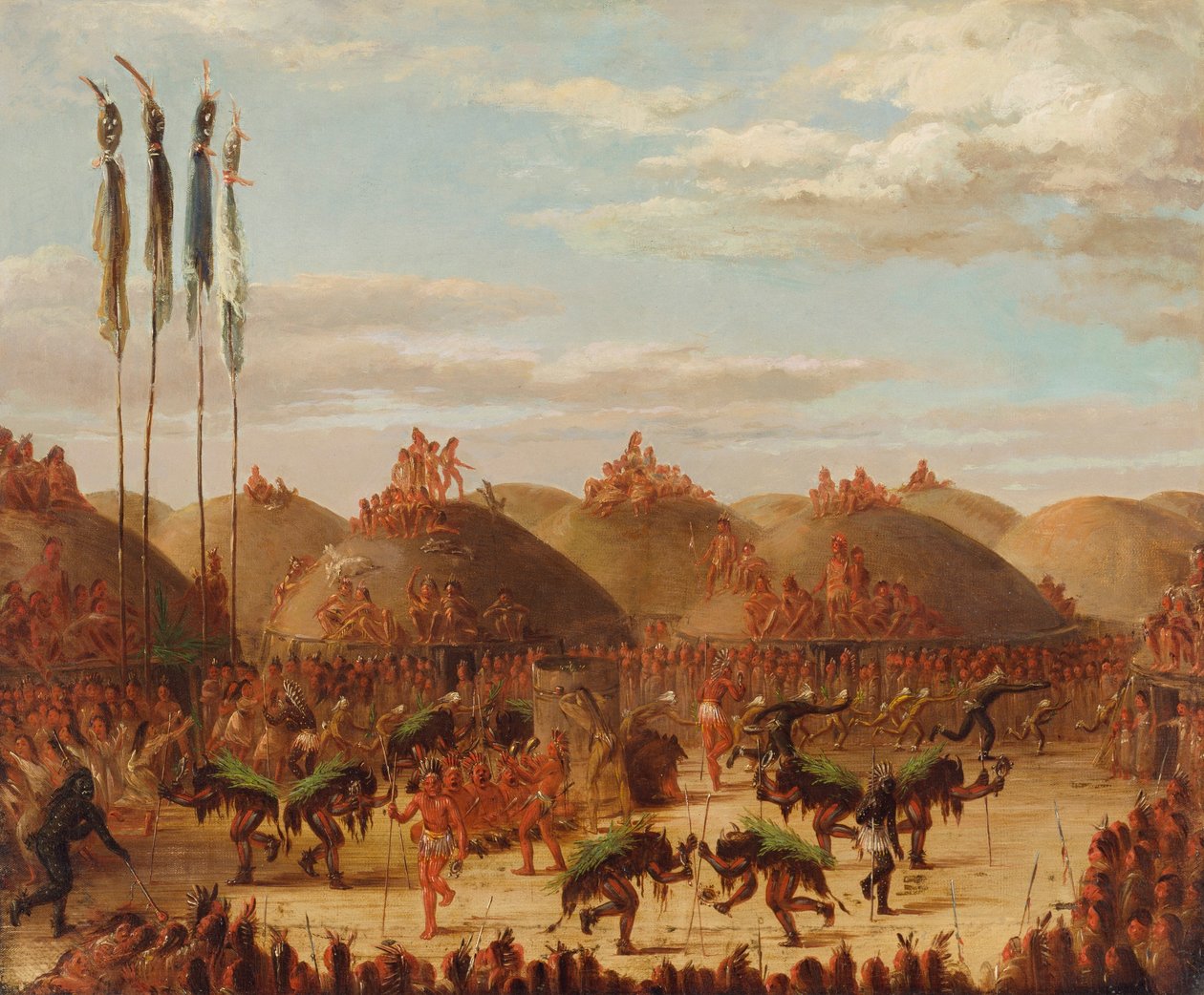Tyredans, Mandan O-kee-pa-ceremoni af George Catlin