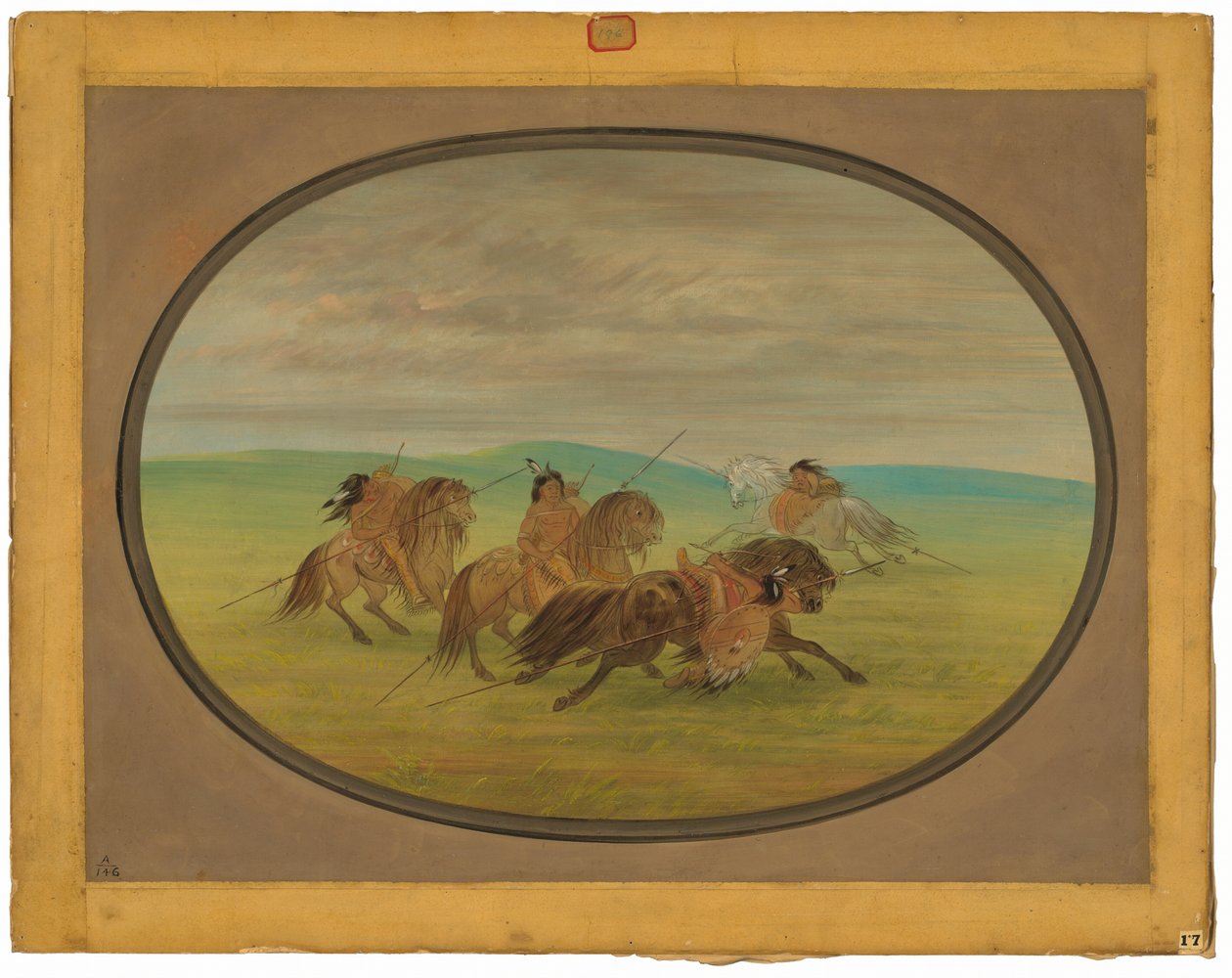 Comanche Horsemanship af George Catlin
