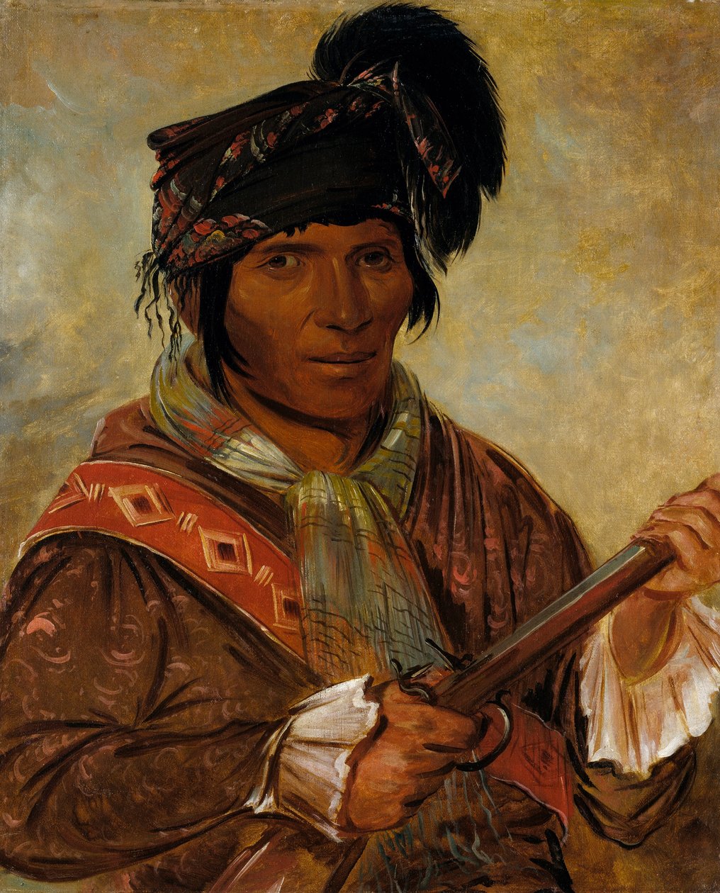 Co-ee-há-jo, en høvding af George Catlin