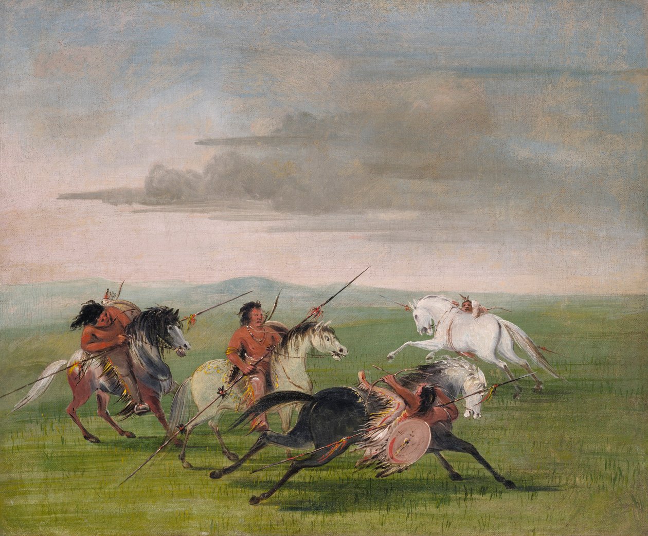 Comanche Bedrifter af Rytteriet, 1834-35 af George Catlin