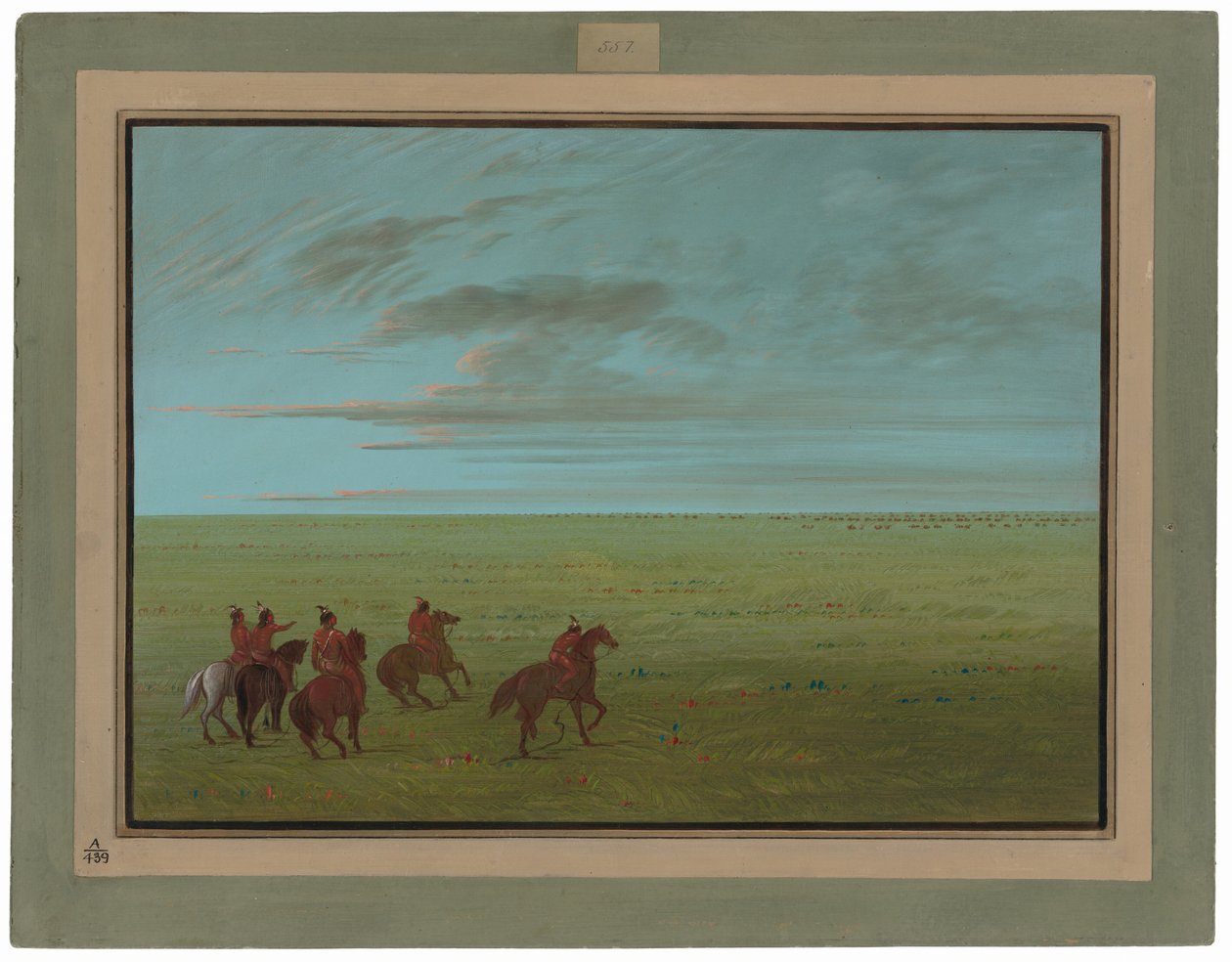 Connibos starter for vilde heste af George Catlin