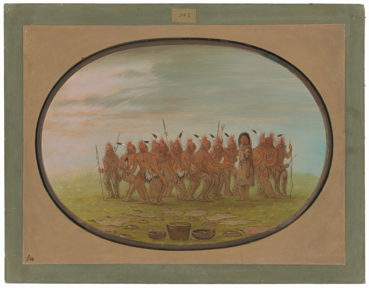 Dans til Berdache - Saukie af George Catlin