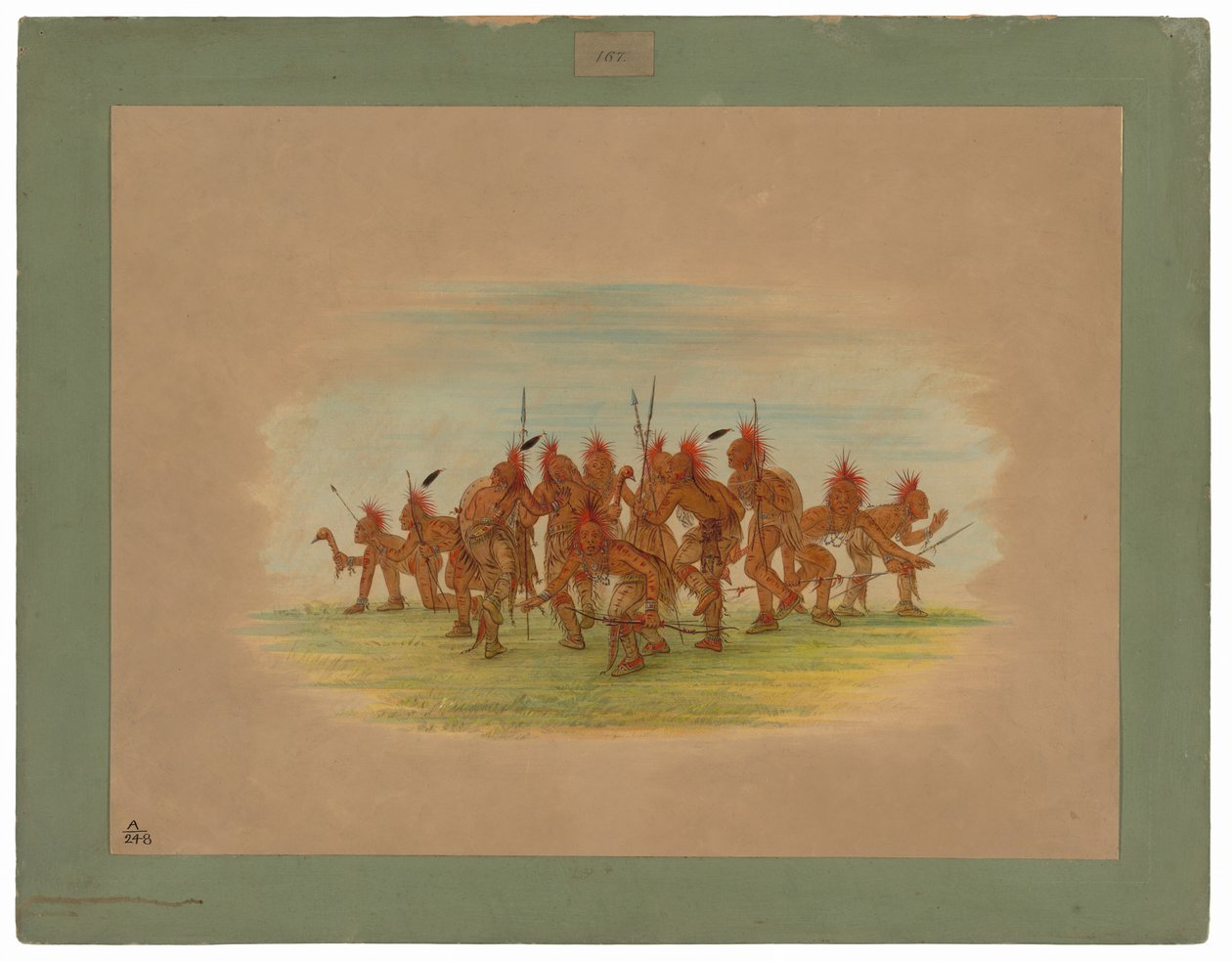 Discovery Dance - Saukie af George Catlin