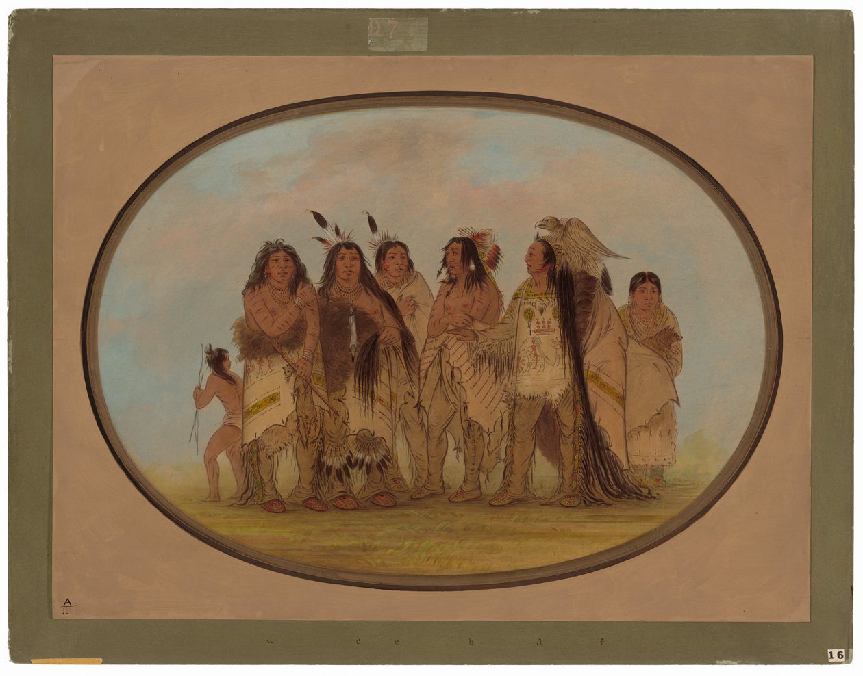 Fornemme krageindianere af George Catlin