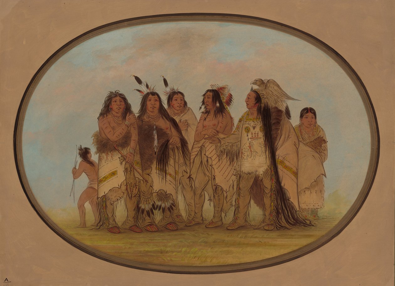 Fornemme krageindianere, 18611869. af George Catlin