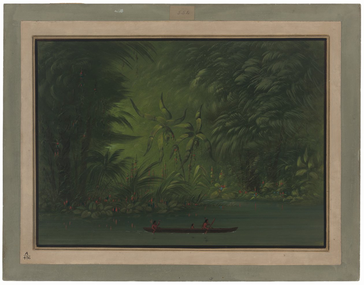 Indgang til en lagune, Amazonas kyst af George Catlin