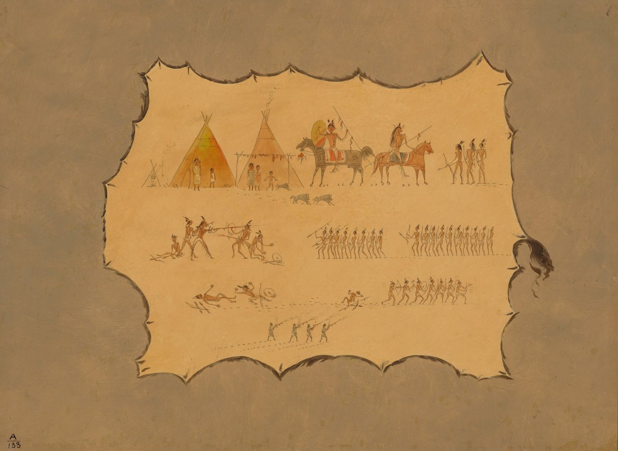 Faksimile af en Cheyenne -kappe, 18611869. af George Catlin