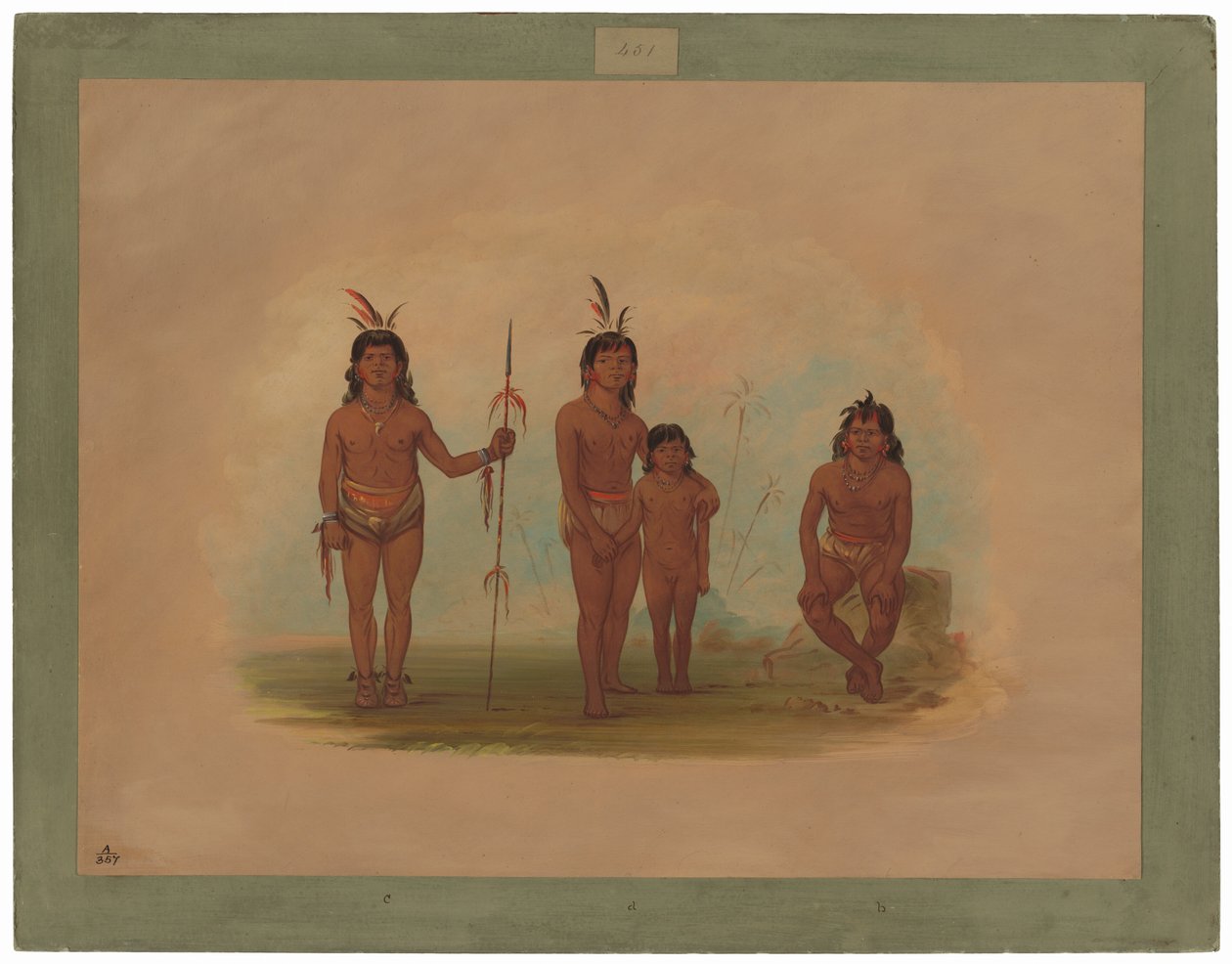 Fire goo-a-give indianere af George Catlin