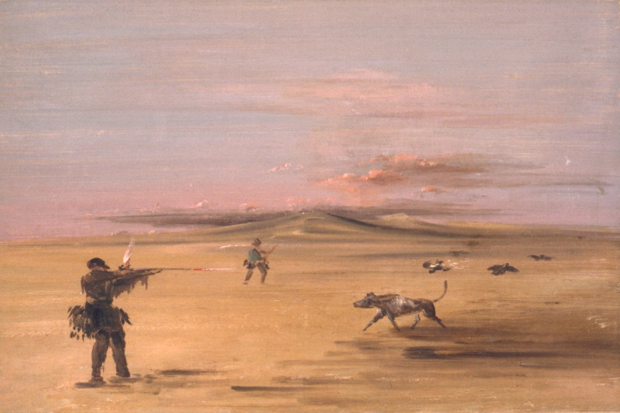 Rypejagt på Missouris prærier af George Catlin