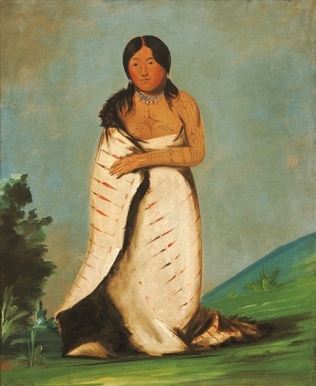 Hee-láh-dee, ren kilde, røgens hustru af George Catlin