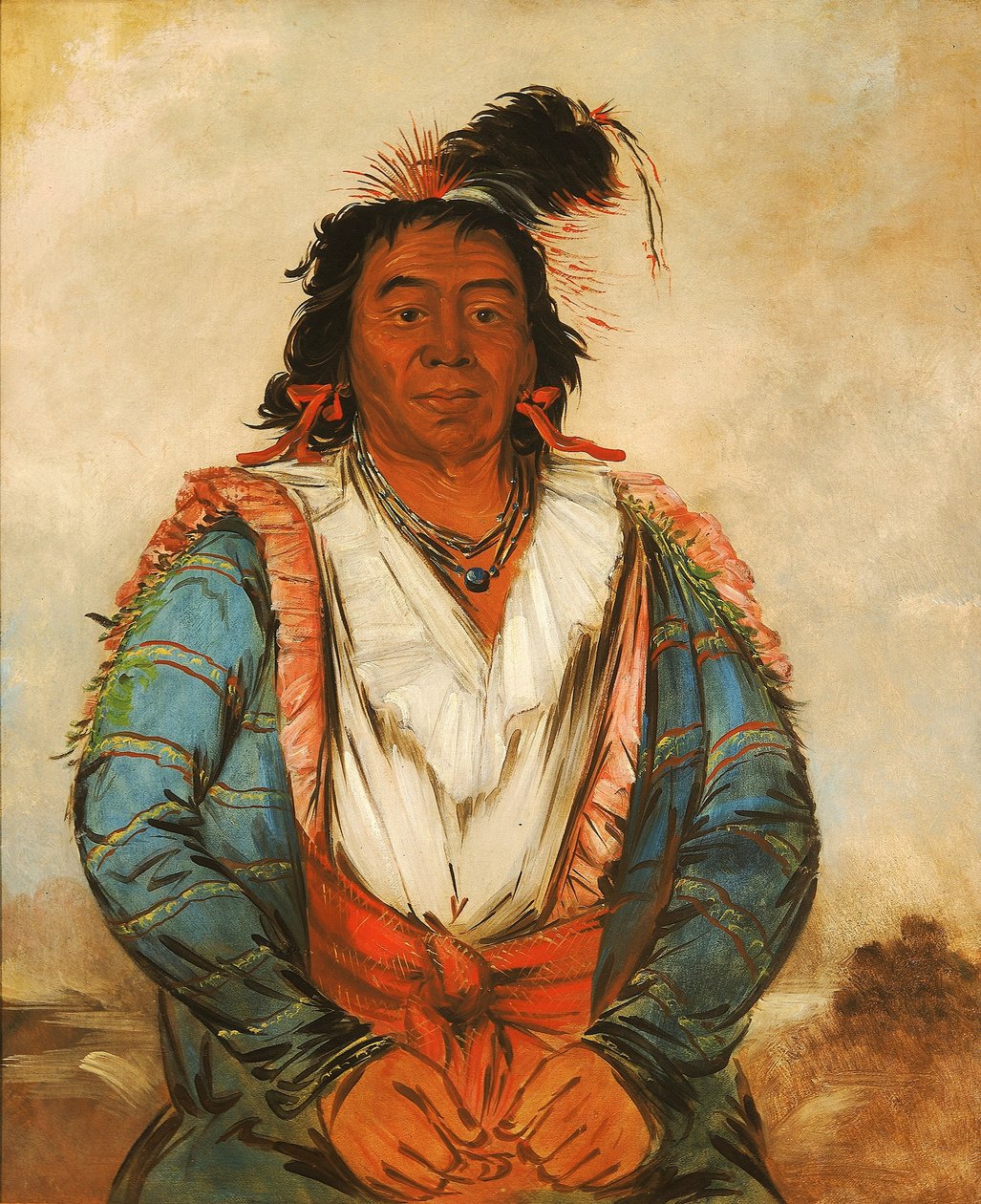 Hose-put-o-káw-gee, en modig mand af George Catlin