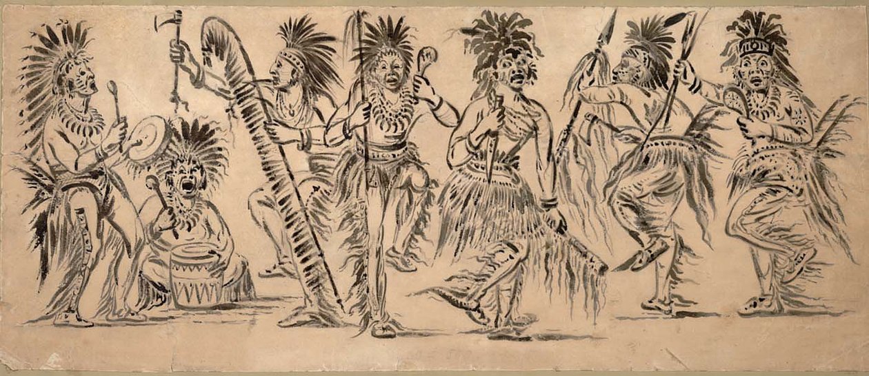 Indiske dansere af George Catlin