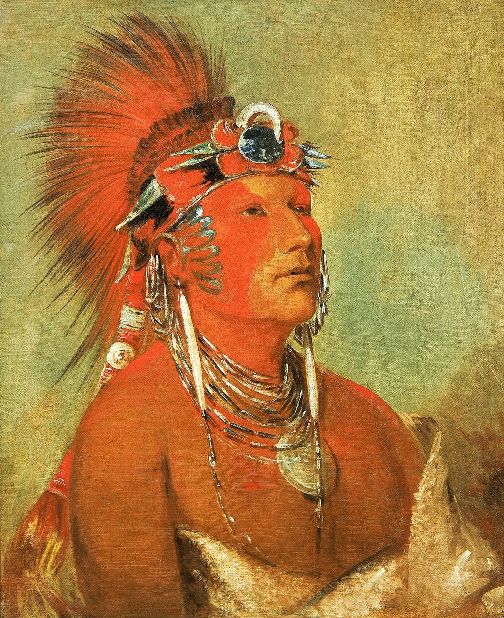 Jee-hé-o-hó-shah, kan ikke kastes ned, en kriger af George Catlin