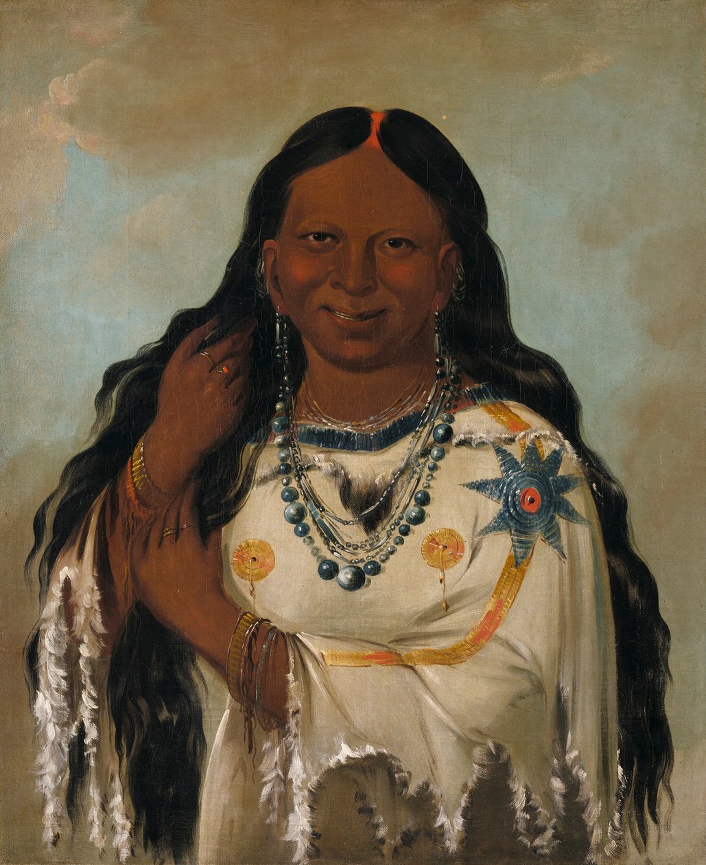 Kay-a-gís-gis, en ung kvinde af George Catlin