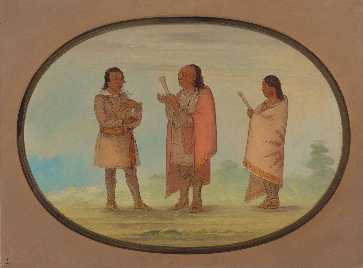 Kickapoo-indianere prædiker og beder, 18611869. af George Catlin