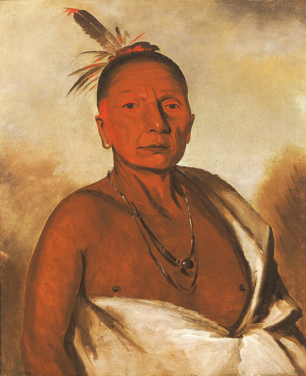 Kid-á-day, en udmærket modig mand af George Catlin