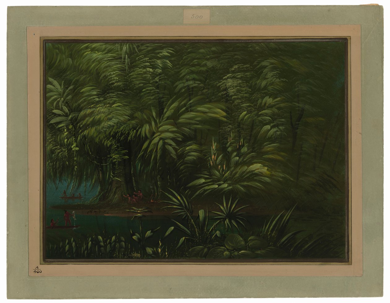 frodig skov på bredden af Amazonas af George Catlin